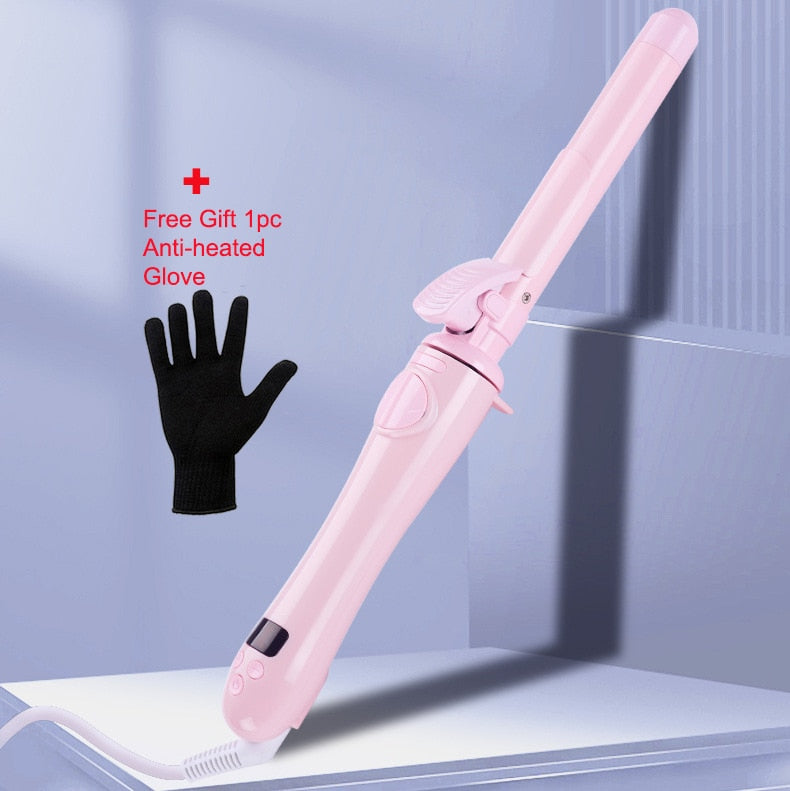 Automatic Rotating Hair Curling Iron - 360° Self-Rotating Curling Wand with Adjustable Temperature for Salon-Quality Waves & Curls - Perfect for Home Styling, Parties & Special Occasions