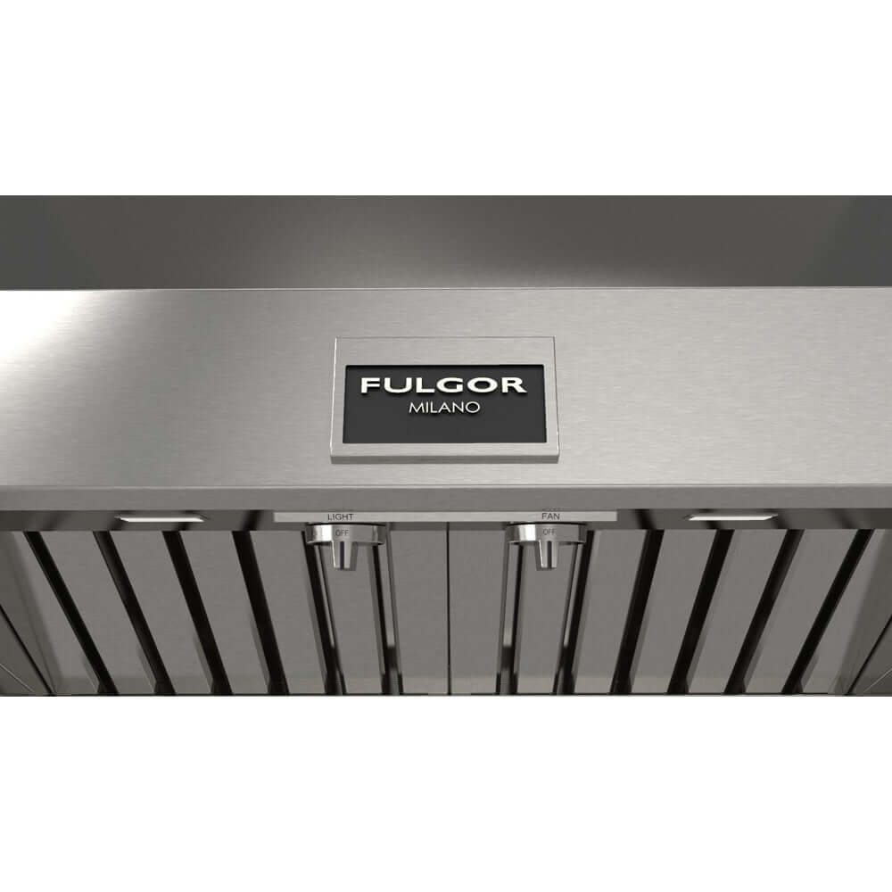 Fulgor Milano 30-Inch 600 CFM Professional Stainless Steel Under Cabinet Range Hood with Knob Control - F6PH30S2 | Powerful Kitchen Ventilation for Cooking, Grilling & Smoke Removal