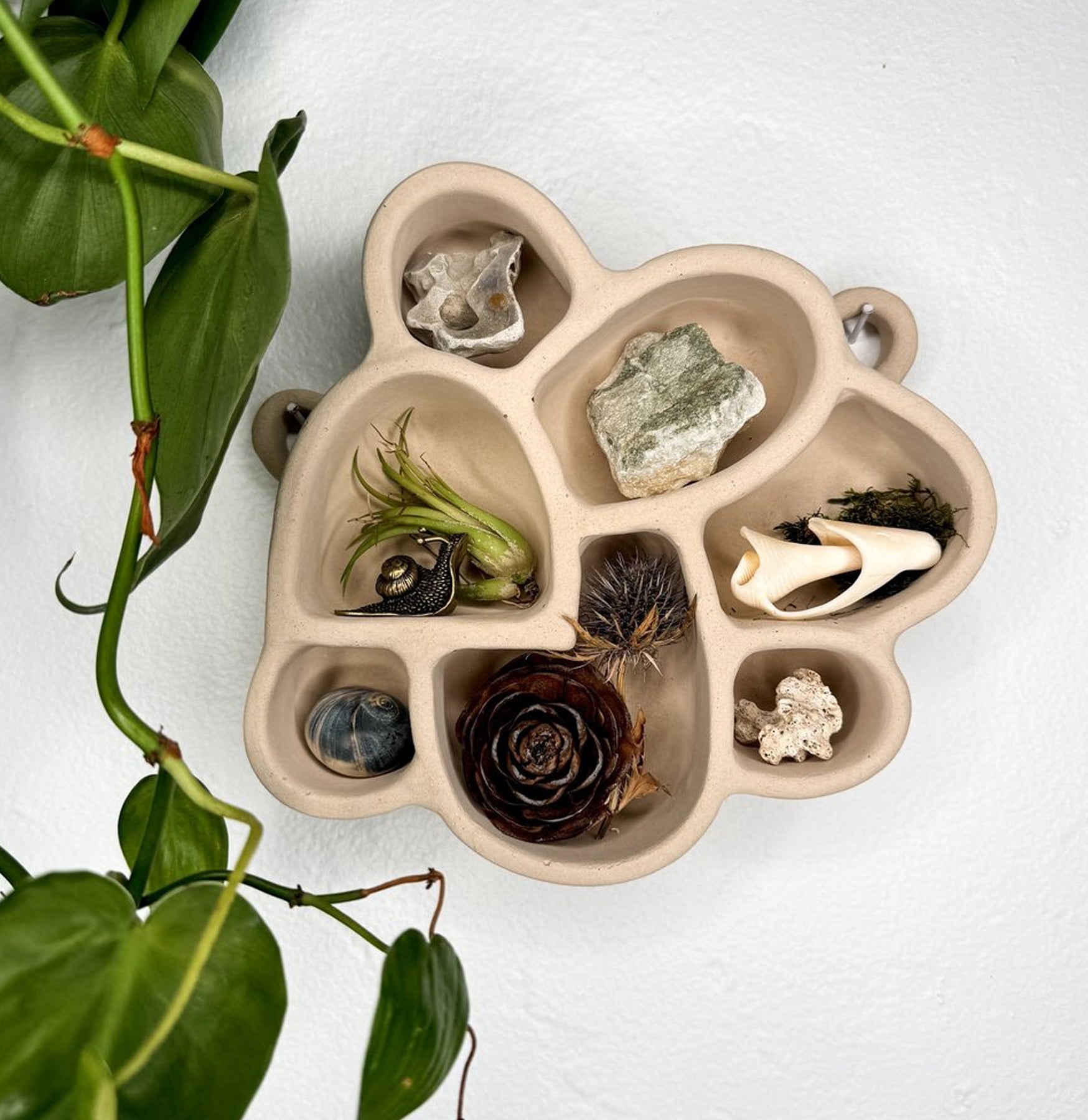 Inspirational Cement Shelf No. 3 - Modern Industrial Floating Shelves for Home & Office Decor - Perfect for Living Room, Bedroom, or Workspace Organization
