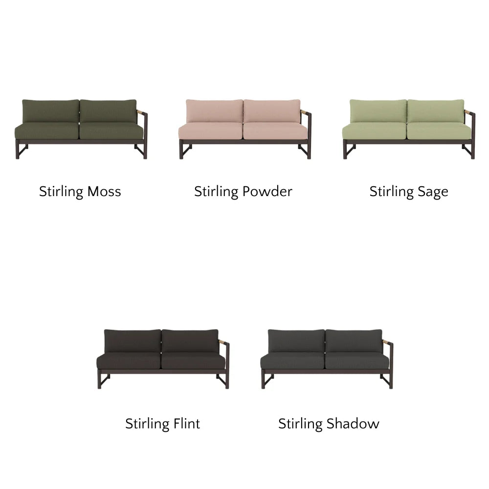 Breeze XL Outdoor Patio Loveseat with Right Arm - Perfect for Gardens, Decks, and Poolside Relaxation