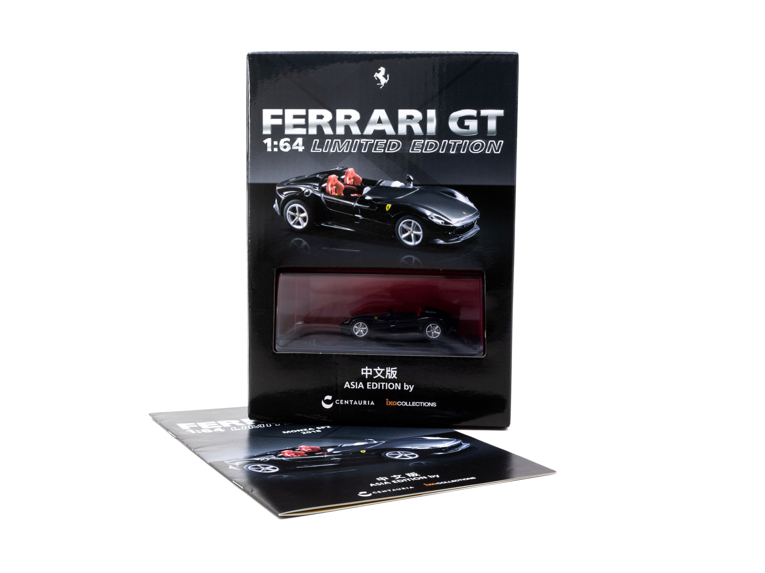 Ferrari GT 1:64 Scale Model Car - Centauria x IXO Collections Asia Edition Ferrari Monza SP2 2018 (English Version) - Perfect for Collectors, Display & Racing Enthusiasts