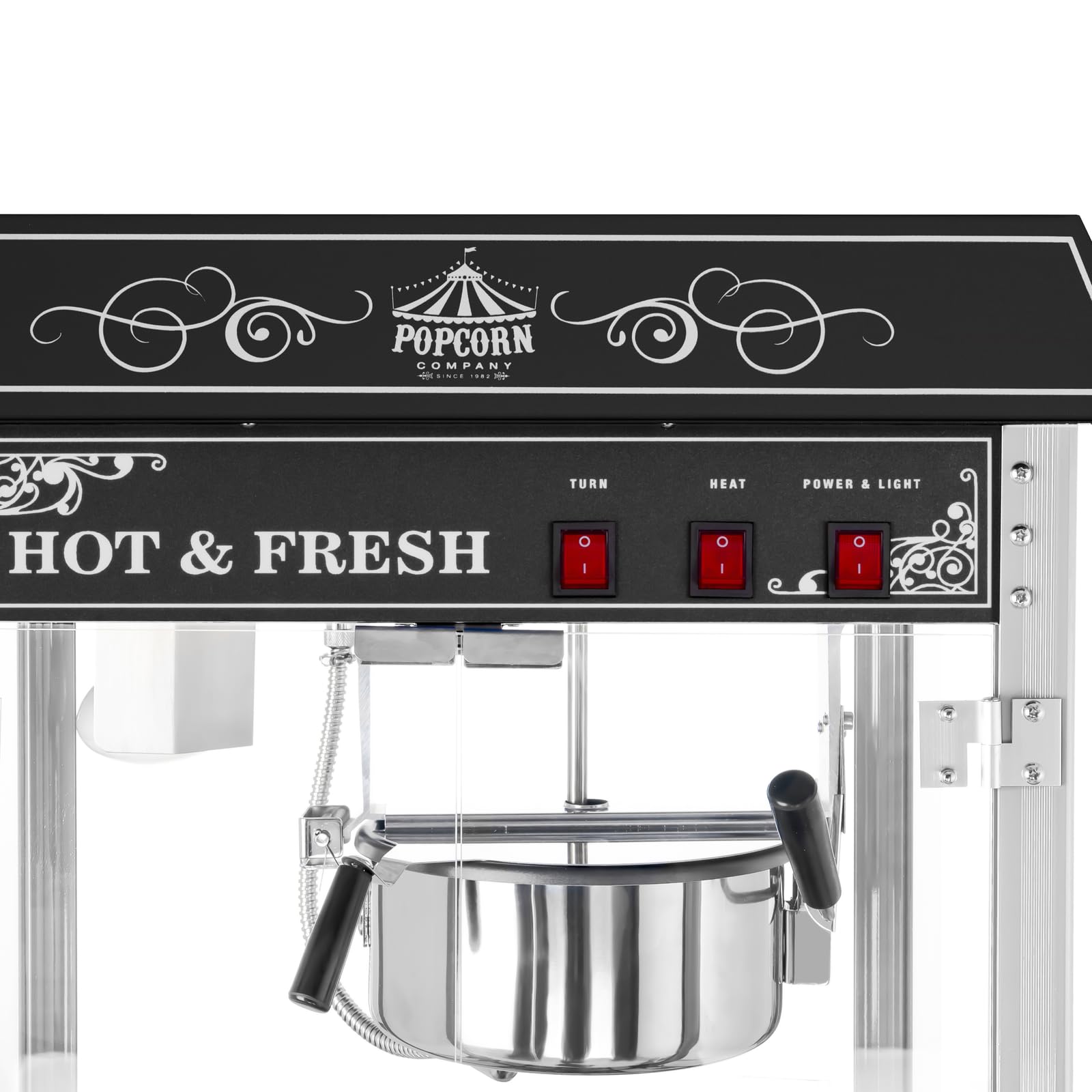 Royal Catering RCPS-16.2 Commercial Popcorn Machine - 16oz Kettle, 120V, Perfect for Movie Theaters, Carnivals & Home Theater Snack Bars