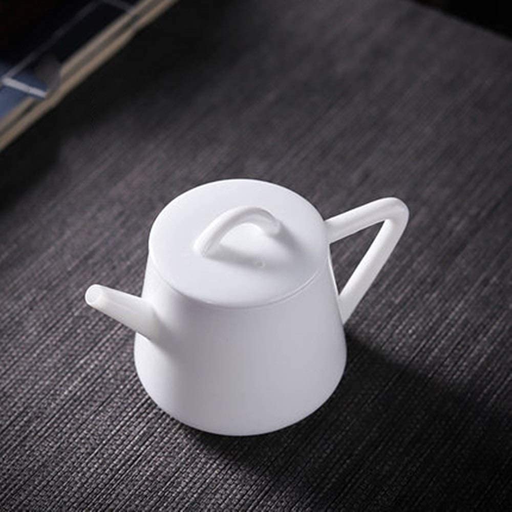 Premium White Porcelain Teapot with Ball Hole Filter - 170ml Ceramic Thin Tire Teapot for Loose Tea & Tea Bags - Perfect for Family Gatherings, Afternoon Tea & Home Decor (Household Tea Infuser)