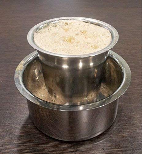 Premium Stainless Steel Dabra/Tumbler & Bowl Set for Authentic South Indian Filter Coffee (3 & 5 Oz) - Perfect for Home Brewing, Traditional Coffee Lovers & Gift Giving