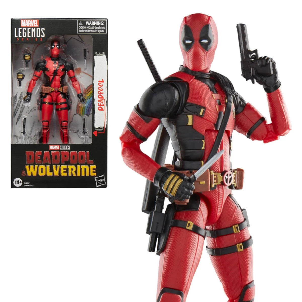 Deadpool & Wolverine Marvel Legends Action Figure - 6-Inch Collectible Toy with Accessories - Perfect for Superhero Fans, Collectors, and Display