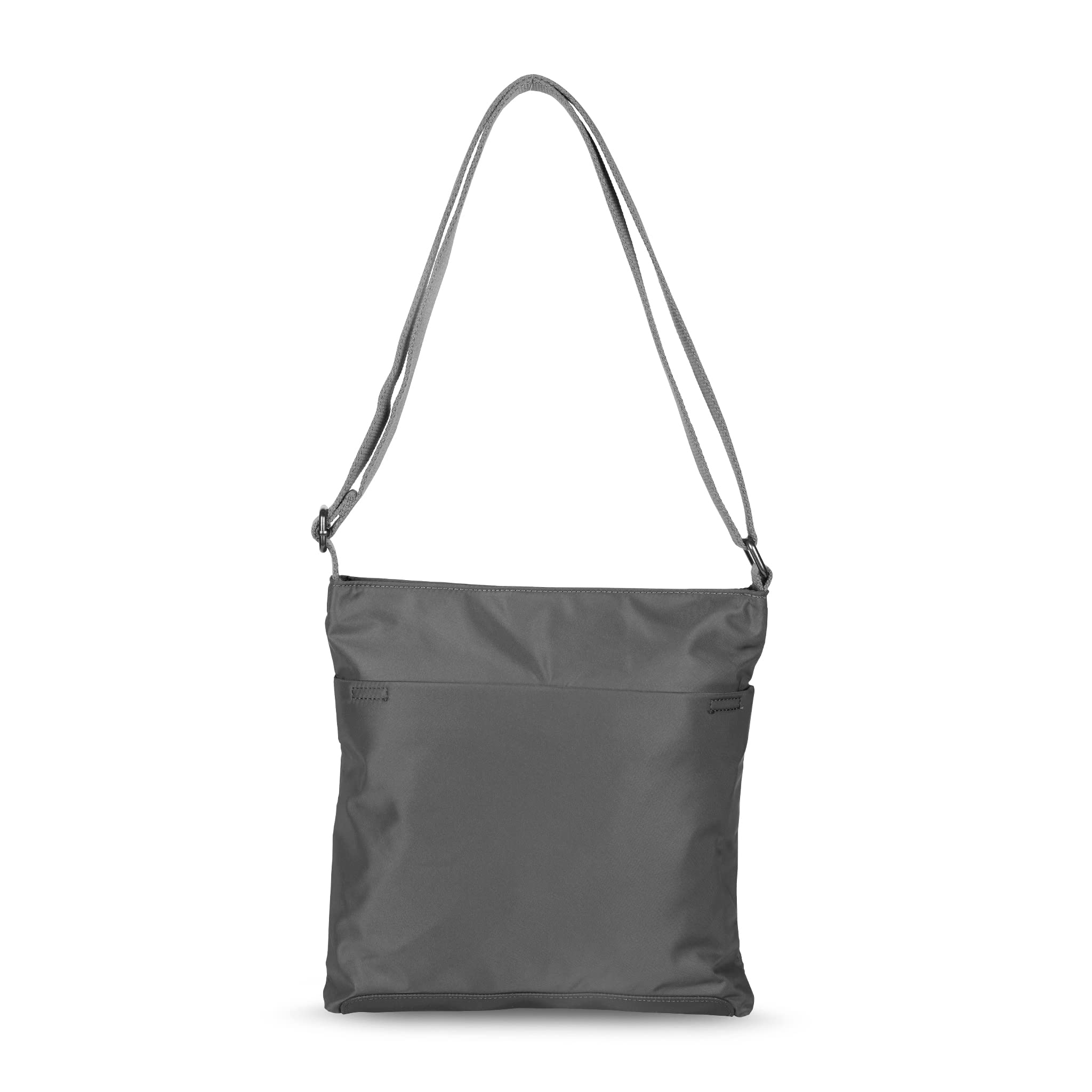 ROKA Kennington Medium Nylon Crossbody Bag for Women & Men - Multi-Pocket Unisex Shoulder Bag with Adjustable Strap & Chunky Zipper - Perfect for Travel, Work, School, Commuting & Daily Essentials