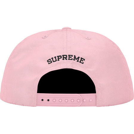 Supreme Kaws Logo 5-Panel Snapback Hat in Pink - Stylish Streetwear Accessory for Urban Fashion & Hip-Hop Outfits