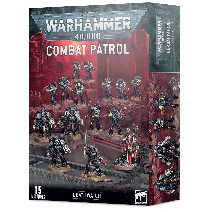 Warhammer 40K Deathwatch Combat Patrol Box Set - Vigil Force Alphion Space Marines Miniatures | Tabletop Wargaming, Collection Display & Strategic Battles