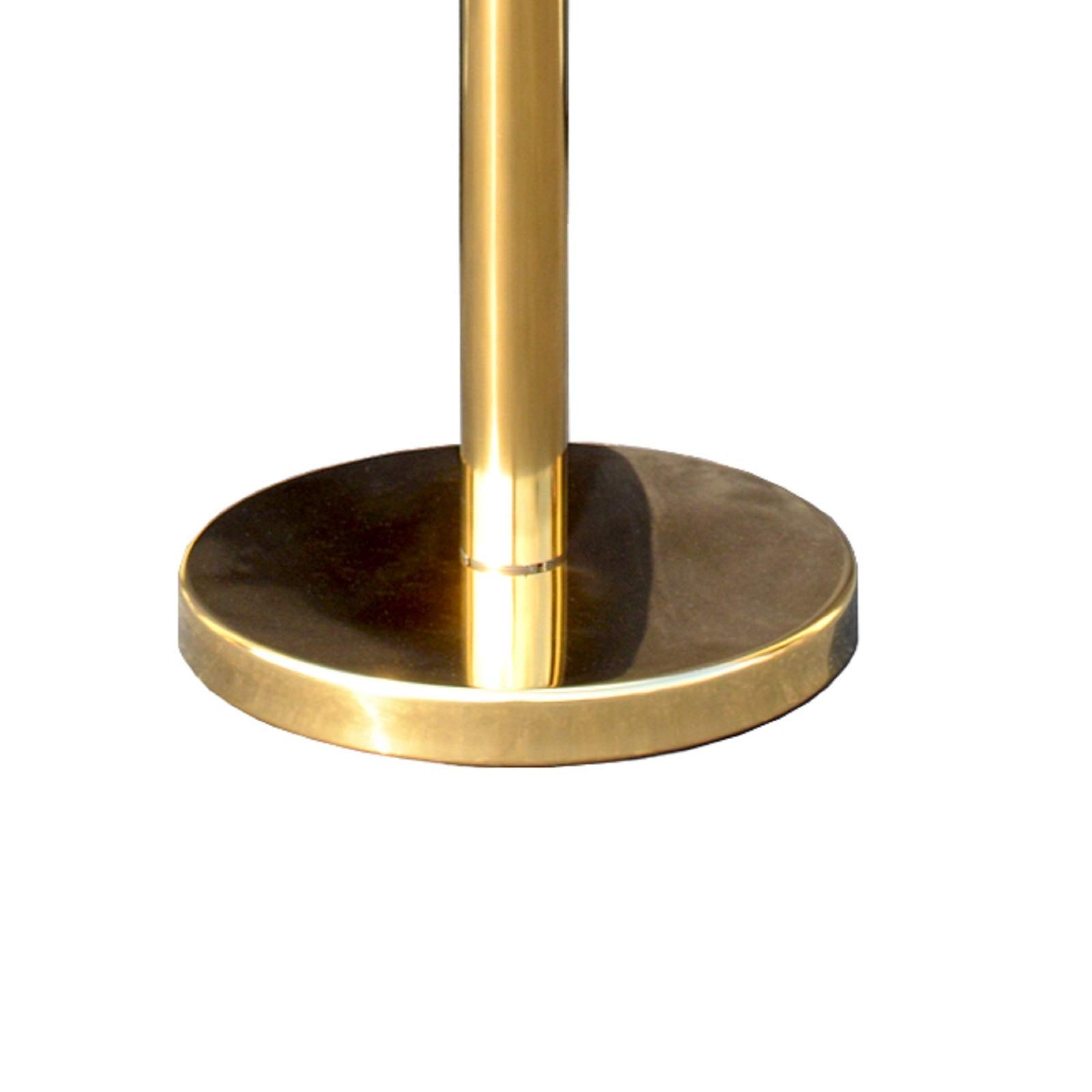 Premium Gold Crown Top Decorative Rope Safety Stanchion - 3-Piece VIP Crowd Control Barrier Set (72