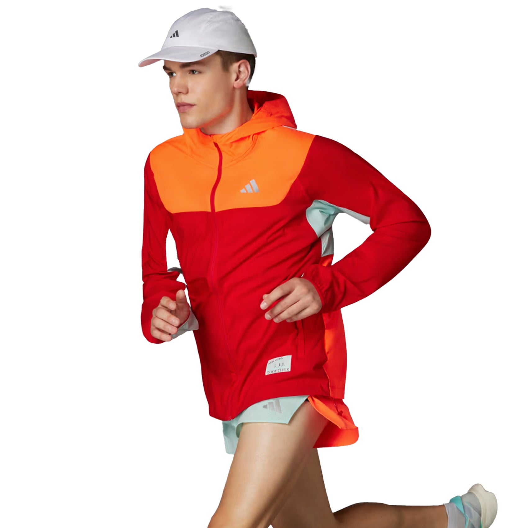 Men's Adidas New York City Running Jacket - Lightweight Windbreaker for Jogging & Outdoor Sports - Perfect for Marathon Training & Urban Streetwear