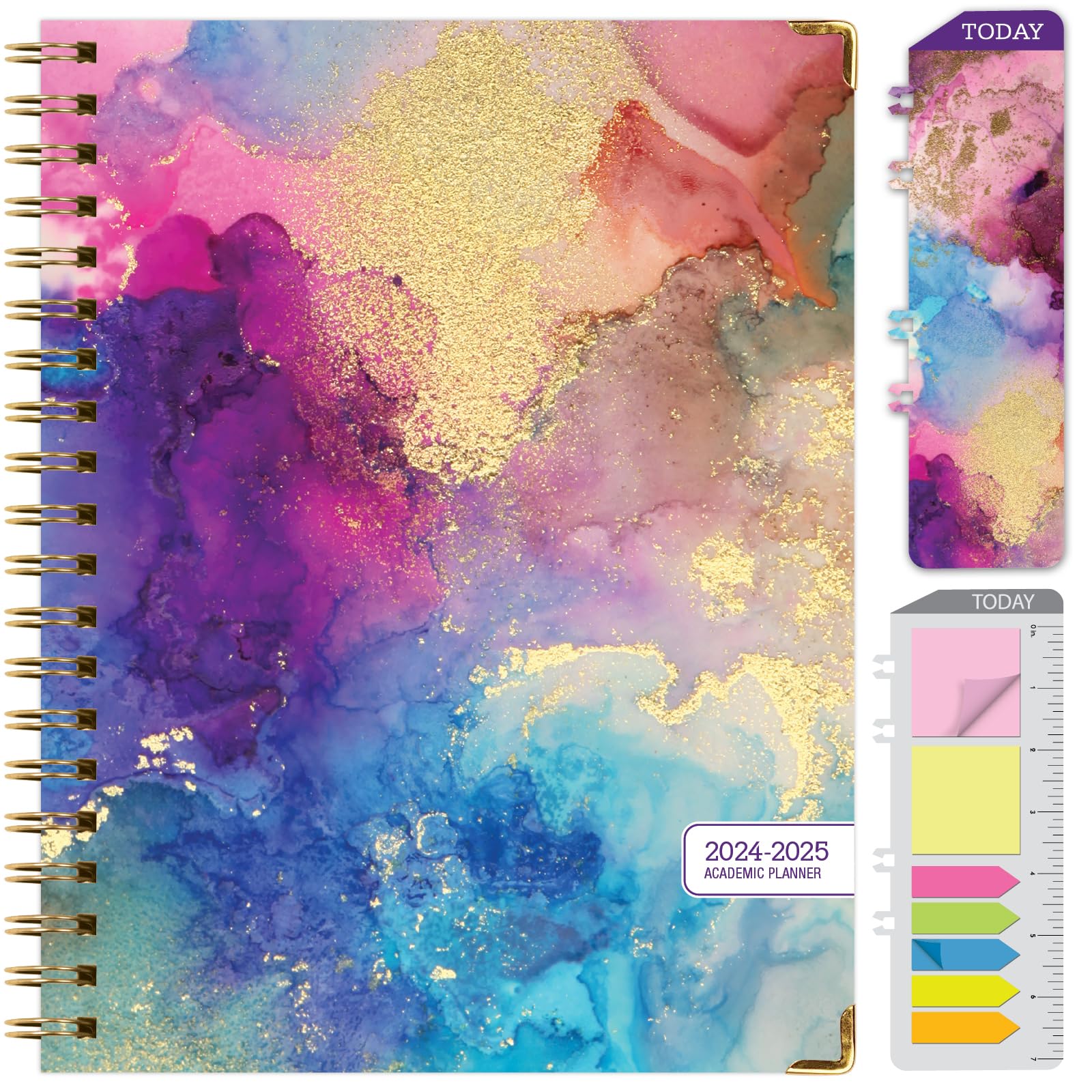 2024-2025 Hardcover Academic Planner - June 2024 to July 2025, 8.5