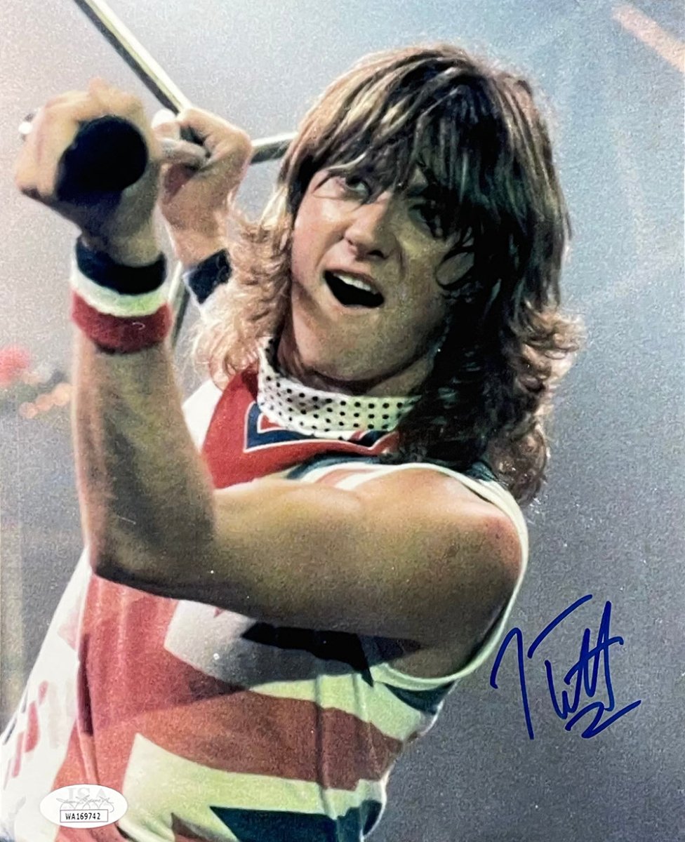 Joe Elliott Autographed 8x10 Photo - Young Def Leppard Band Member - JSA Certified - Perfect for Music Memorabilia Collections & Rock Fan Gifts