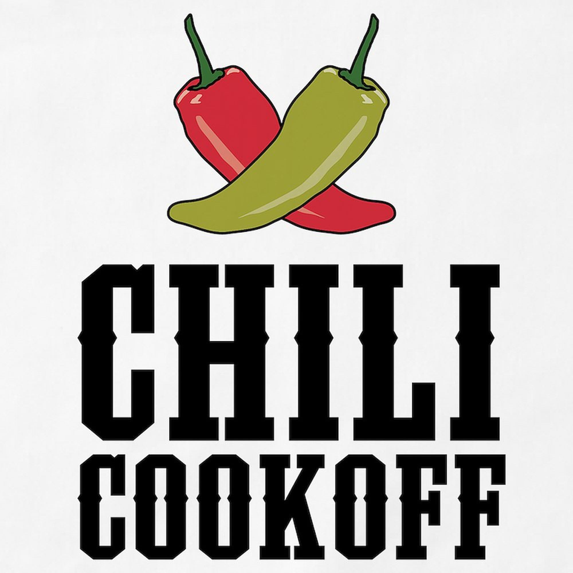 Chili Cookoff Kitchen Apron with Pockets - BBQ Grilling & Baking Apron for Men & Women - Perfect for Cooking, Baking, Outdoor Grilling & Hosting Parties