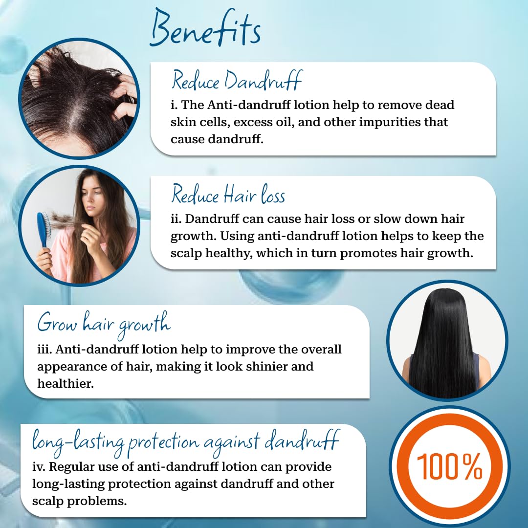 Ktein Natural 100% Plant-Based Anti-Dandruff Shampoo for Dry Scalp & Itchy Scalp Relief - Vegan, Sulfate-Free Hair Care for Men & Women - Perfect for Daily Use & Sensitive Scalp