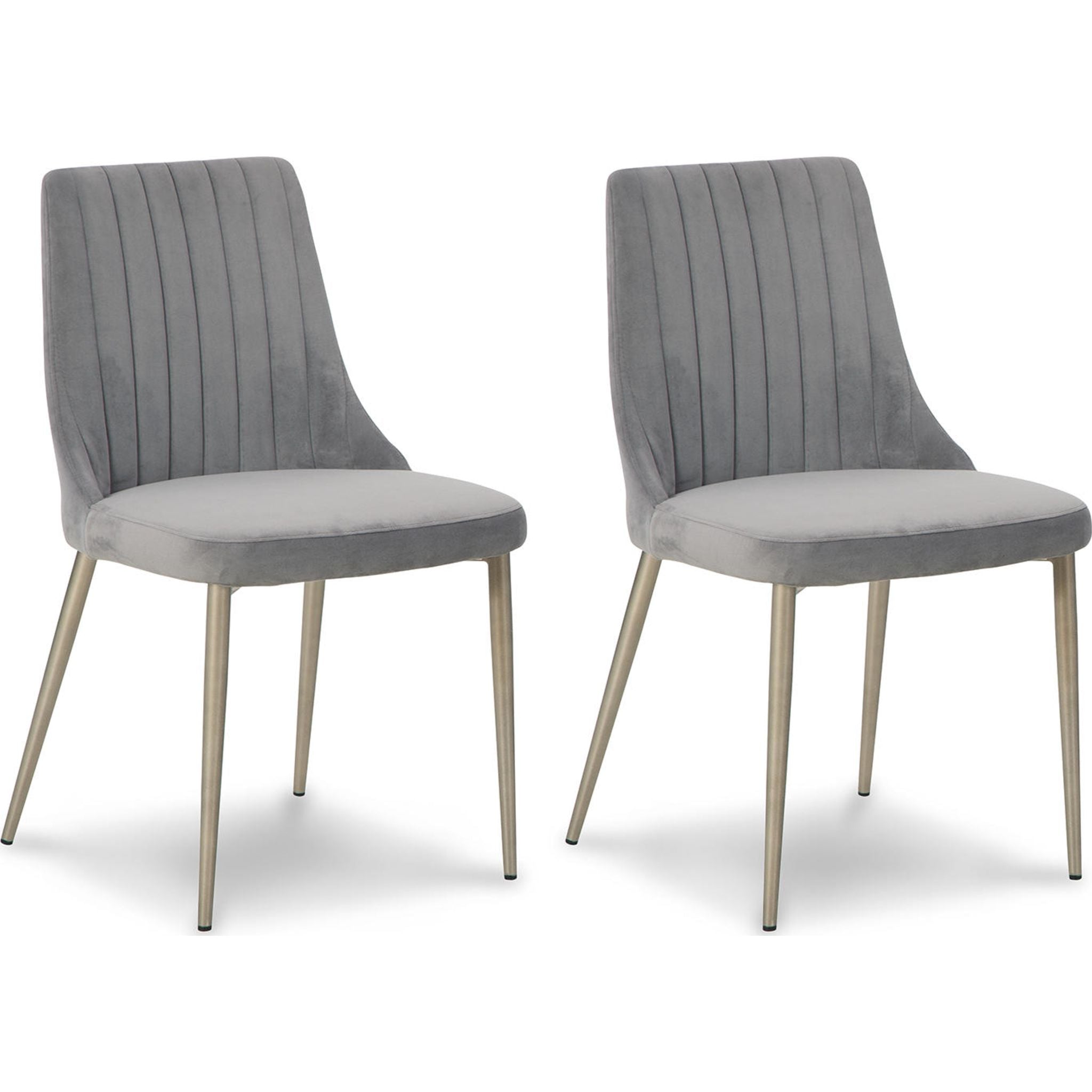 Barchoni Side Chair - Modern Gray Dining Chair with Sturdy Metal Legs, Perfect for Kitchen, Dining Room, or Office (Model D262-01)