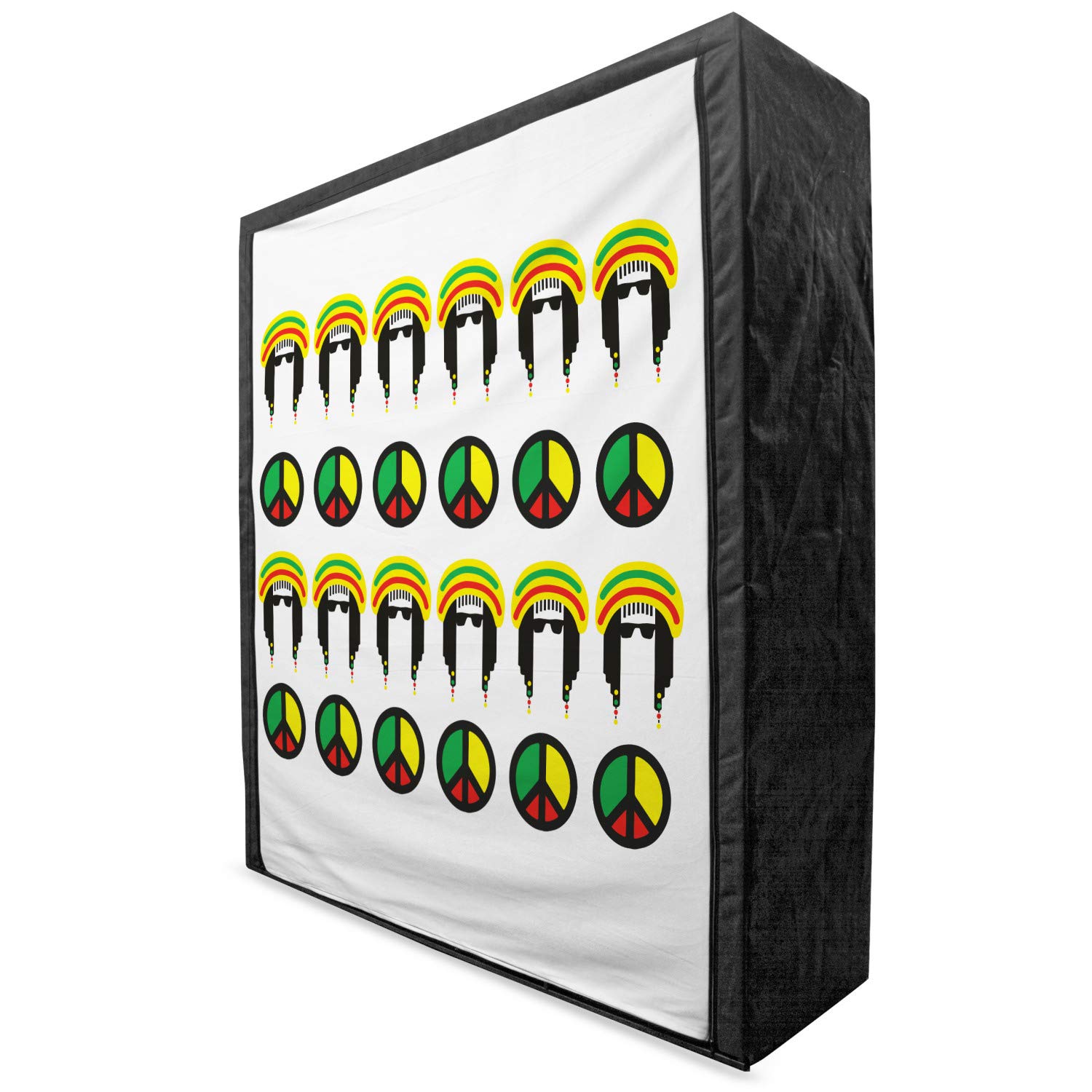 Ambesonne Jamaican Portable Fabric Wardrobe - 59