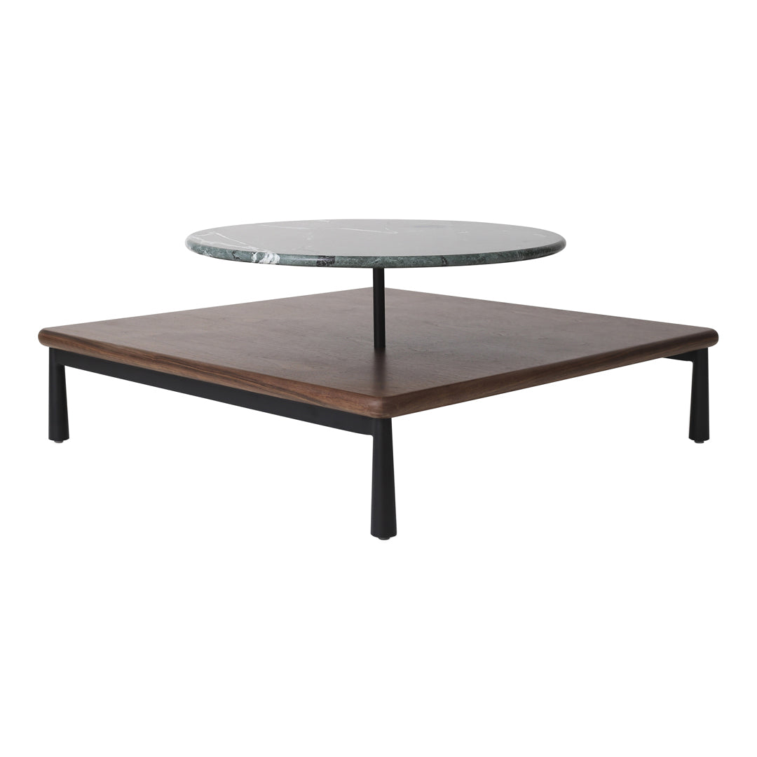 Modern Arc Coffee Table - Mid-Century Design, Solid Wood, Minimalist Living Room Furniture for Small Spaces - Perfect for Apartments, Lofts & Cozy Homes