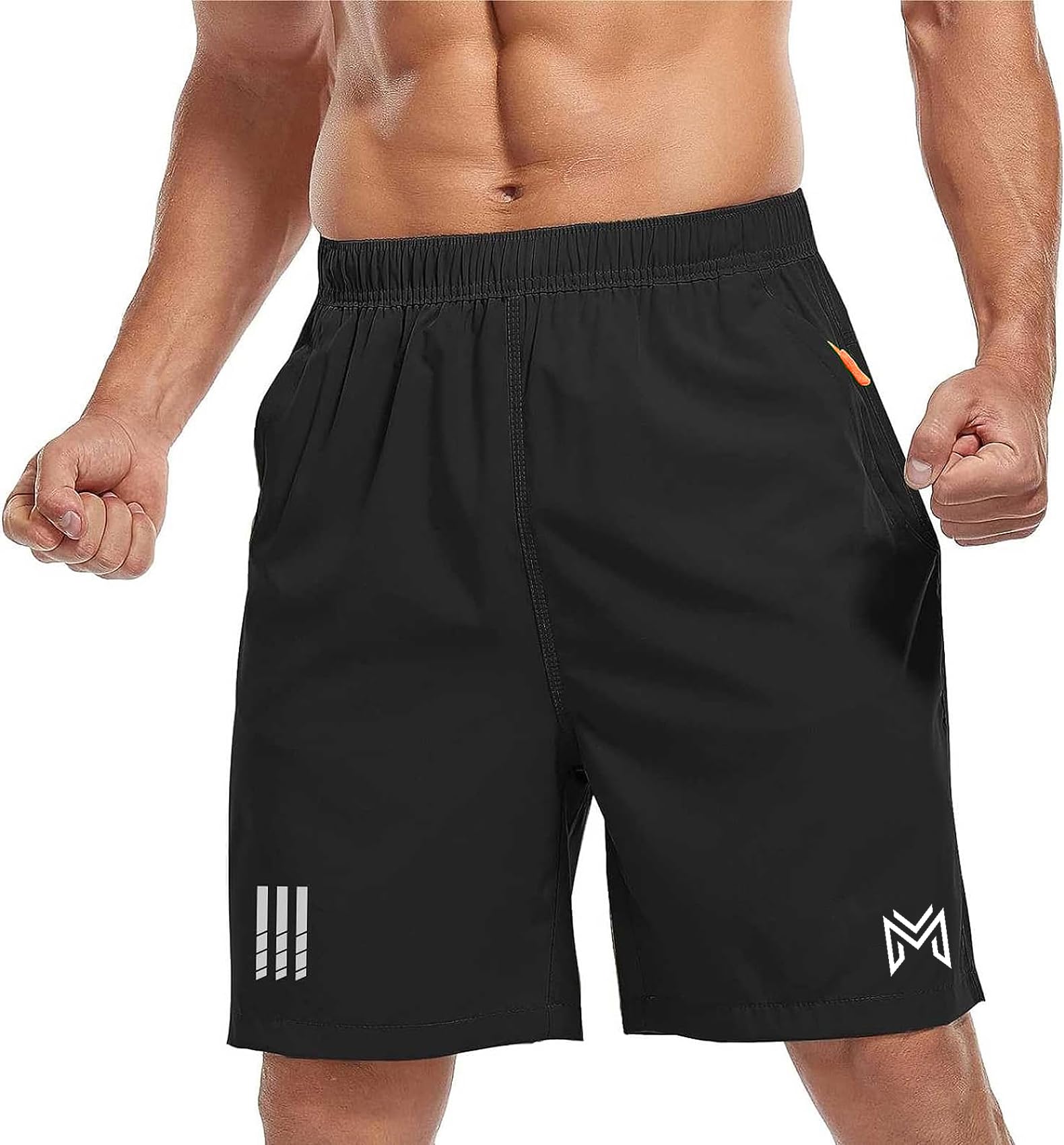Mehrang Men's Quick Dry Comfort Fit Sports Shorts with Pockets - Gym, Yoga & Running Workout Shorts | Perfect for Outdoor Activities, Jogging and Summer Sports