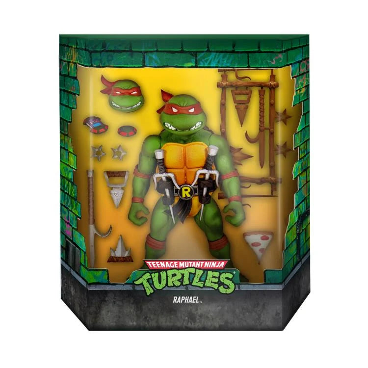 Teenage Mutant Ninja Turtles ULTIMATES! Raphael Action Figure - Collectible TMNT Toy for Kids & Adults - Perfect for Display, Play & Comic Book Fans