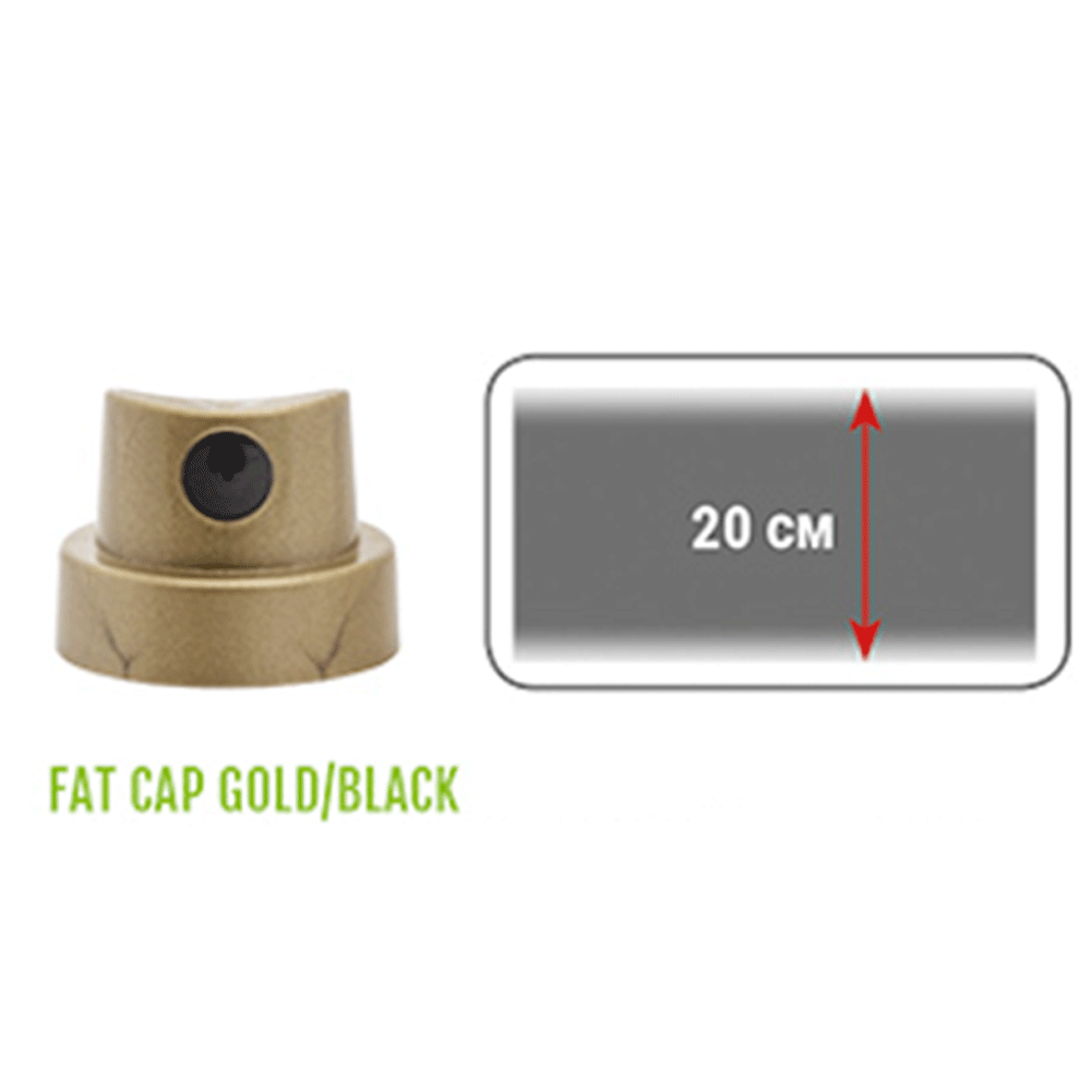 Montana Gold Fat Cap Spray Paint - High-Quality Graffiti & Street Art Supplies for Artists - Perfect for Murals, DIY Projects, and Outdoor Decor