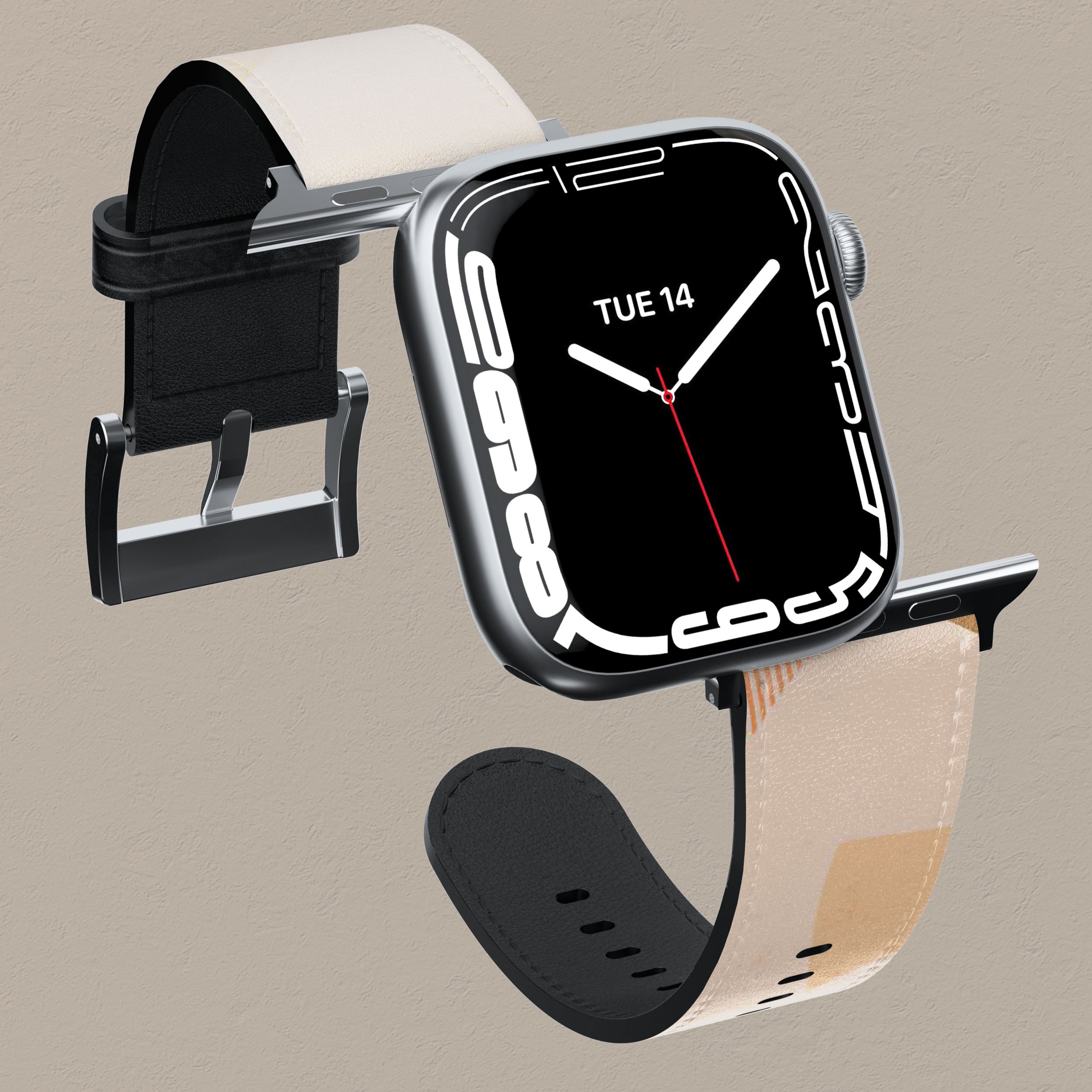 Organic Cotton Apple Watch Band - Soft, Breathable & Eco-Friendly Strap for Women & Men - Perfect for Workouts, Running & Everyday Wear