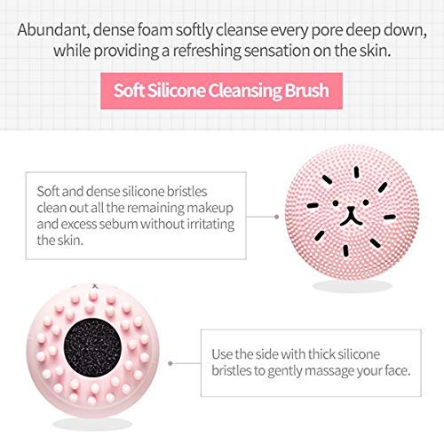 Majik All-in-One Deep Pore Cleansing Sponge & Facial Brush - Exfoliating Face Scrub Massager for Women & Girls | Perfect for Daily Skincare & Makeup Removal