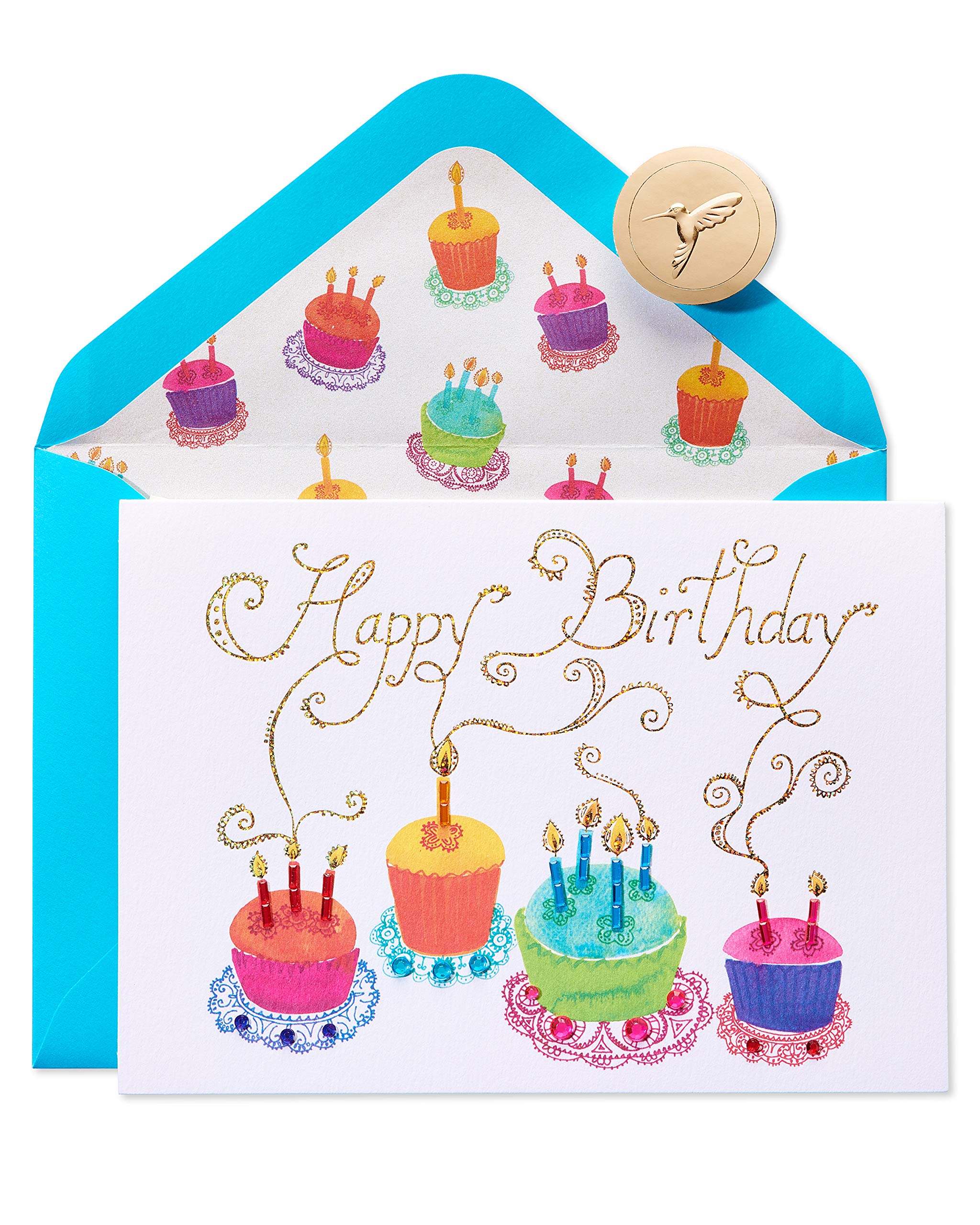 Elegant Papyrus Birthday Card with Pearl Birthday Cake Design - Perfect for Anniversaries, Parties & Special Occasions