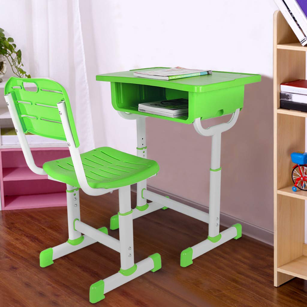 Adjustable Kids Desk and Chair Set with Drawer - 25
