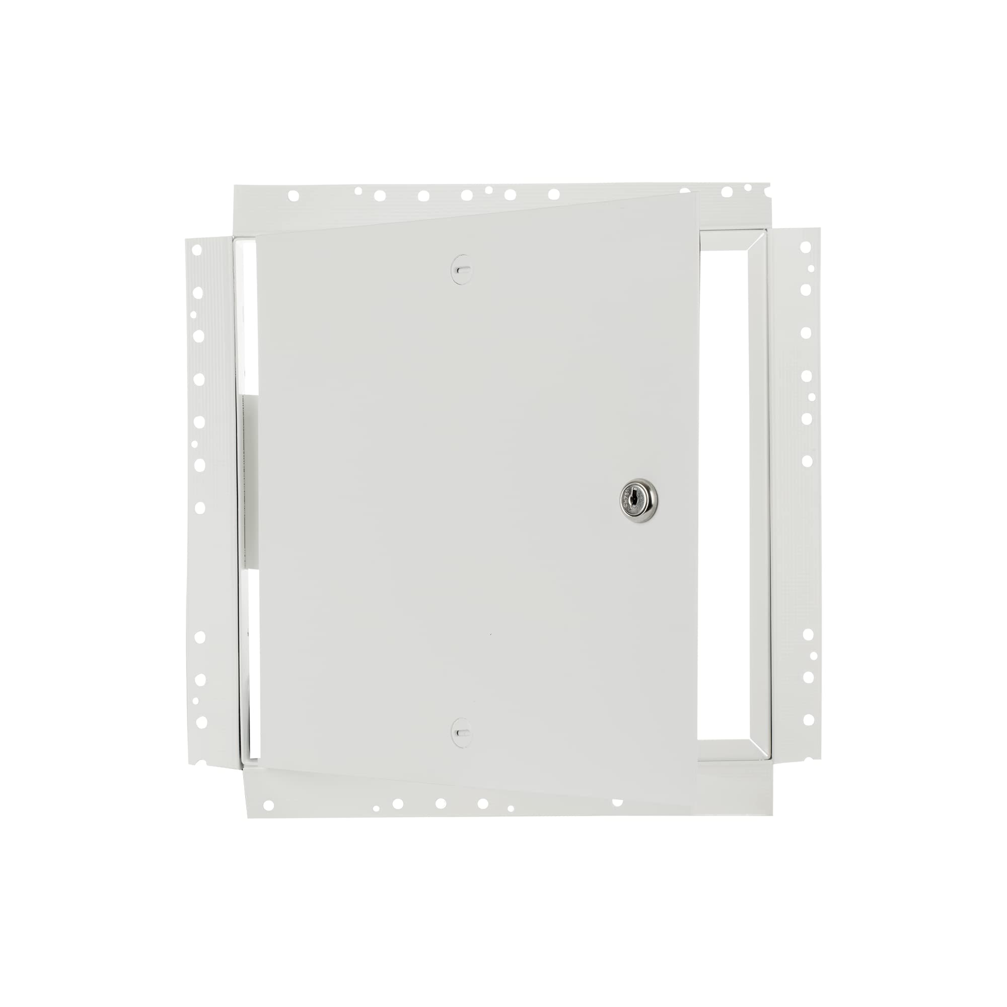 GB 4000 Drywall Bead Tape-in Mud-in Non-Exposed Flange Metal Access Door - 18x18 Inch with Neoprene Gasket & Keyed Cylinder Lock - Made in USA - Perfect for Walls and Ceilings in Residential & Commercial Construction