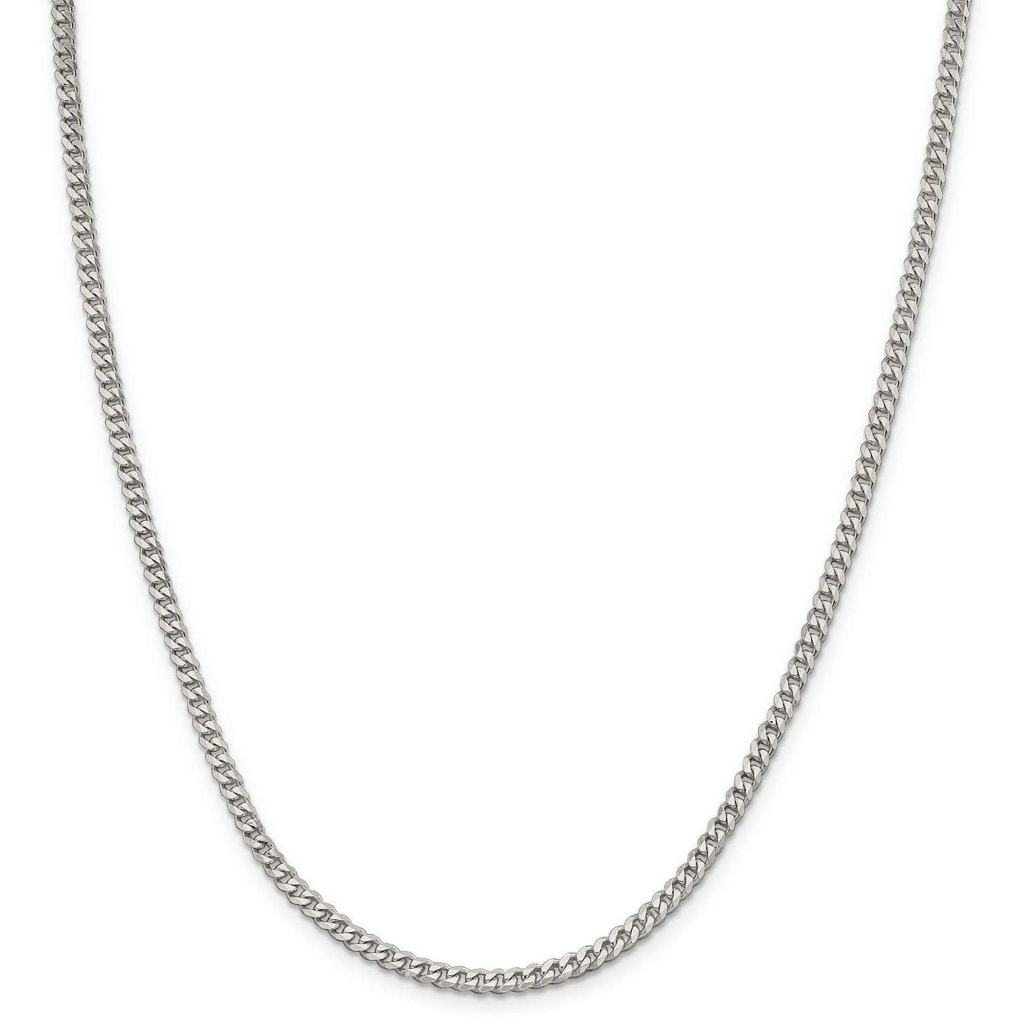 925 Sterling Silver Curb Chain Necklace, Bracelet or Anklet Set - Durable & Hypoallergenic Jewelry for Women & Men - Perfect for Everyday Wear, Gifts & Special Occasions