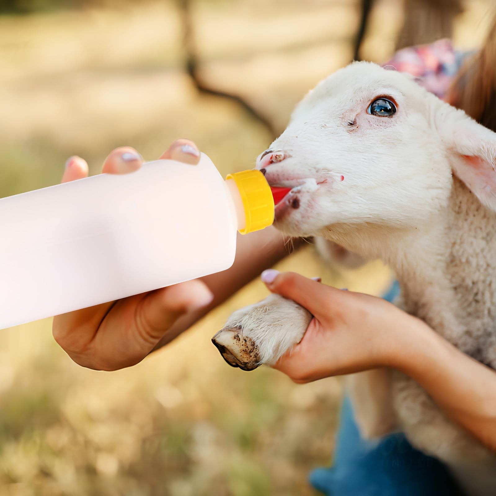 Housoutil 1 Set Animal Feeding Bottle - Lamb Goat Sheep Nursing Bottle with Nipple, Livestock Milk Feeder for Newborns | Ideal for Farm, Ranch, and Pet Care