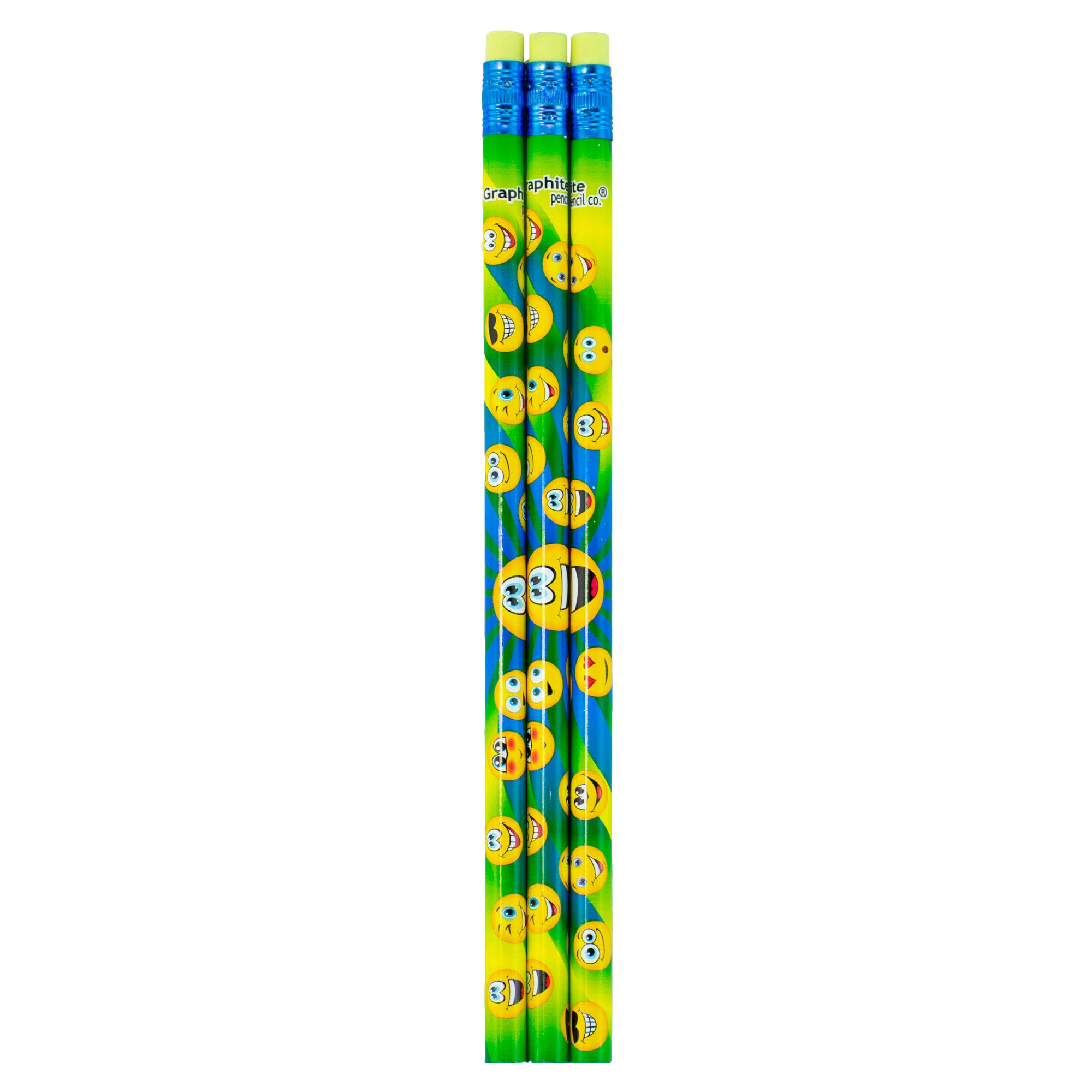 Colorful Round Pencils with Eraser & 2 Lead - 48pcs for Kids, Adults & Gifts - Perfect for School, Parties & Carnivals