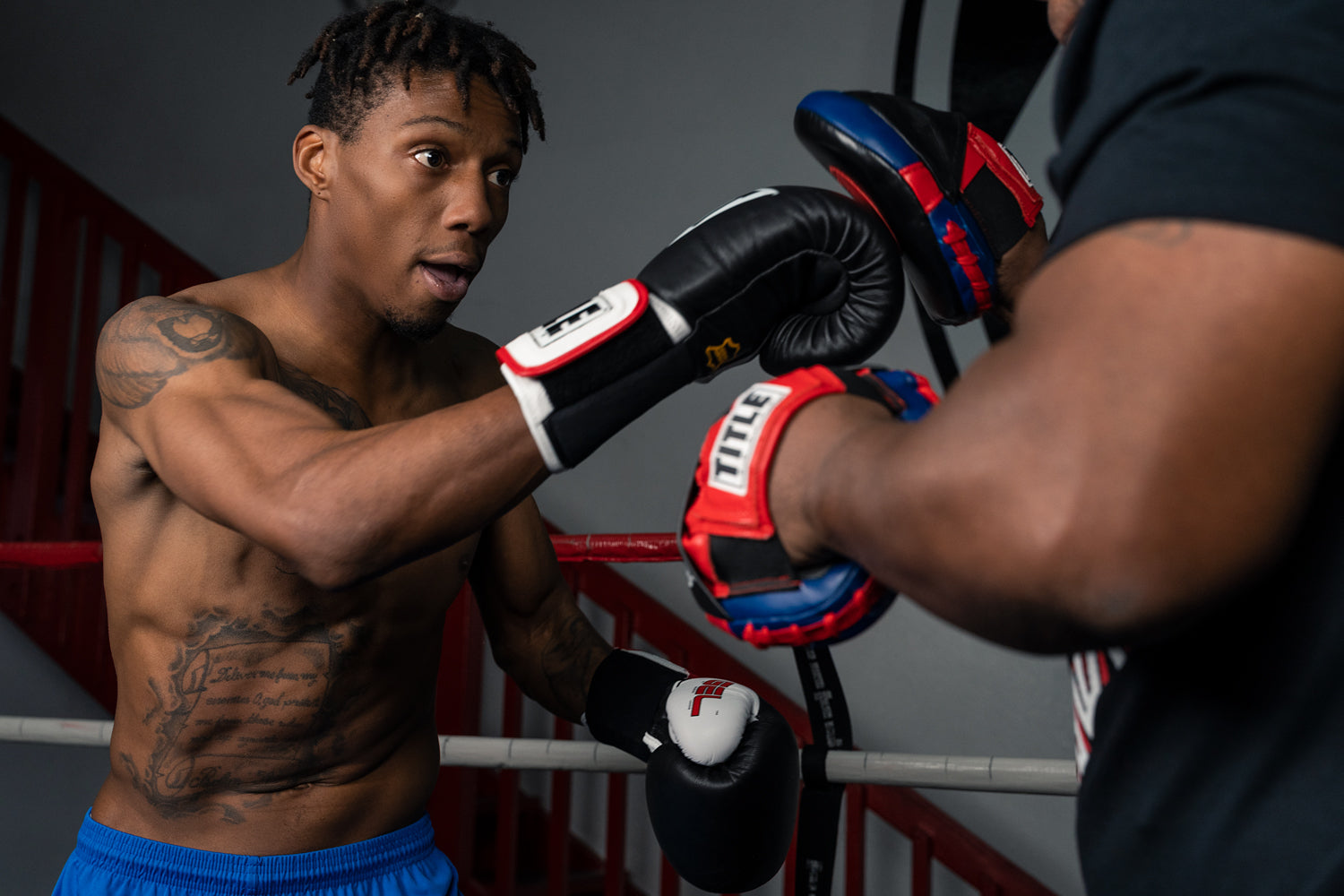 TITLE Boxing Gel World Elastic Training Boxing Gloves - Premium MMA & Kickboxing Gear for Fitness, Sparring & Heavy Bag Workouts