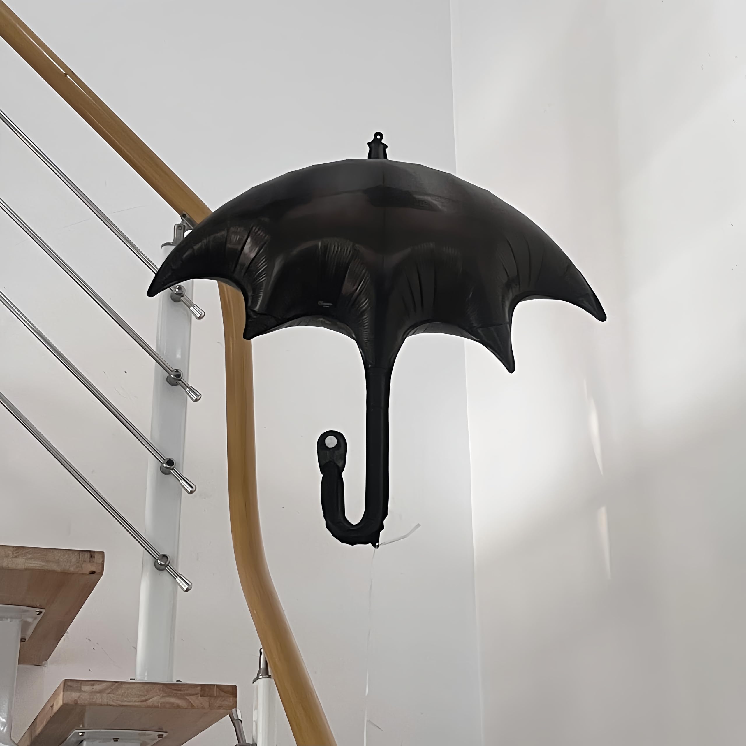 5Pcs Wednesday Addams Black Balloon Umbrellas - Funeral Decorations, Birthday Party Supplies for Wednesday Addams TV Series Fans - Perfect for Halloween, Gothic Parties, and Themed Celebrations