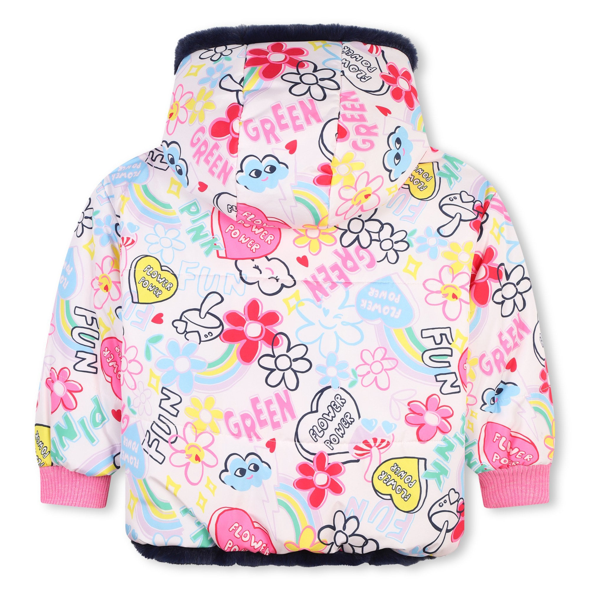 Billieblush Reversible Puffer Jacket for Women - Lightweight Winter Coat, Waterproof Windbreaker, Pink Outerwear | Perfect for Skiing, Hiking & Cold Weather Fashion