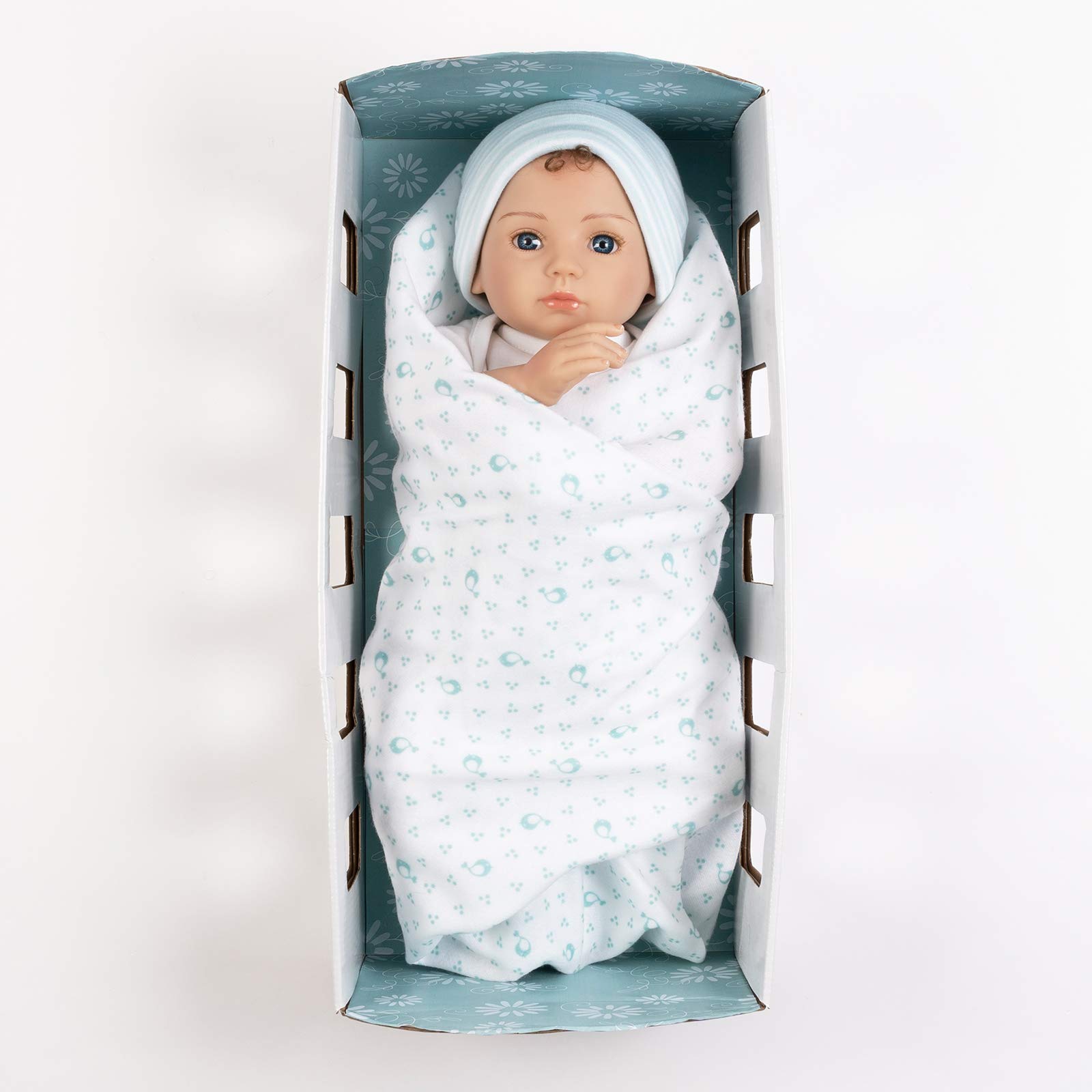 18 Inch Realistic Reborn Baby Boy Doll with Lifelike Rooted Hair - 8 Piece Gift Set for Kids Ages 3+ | Forever Yours Trust by Paradise Galleries | Perfect for Collectors, Gift Giving & Pretend Play