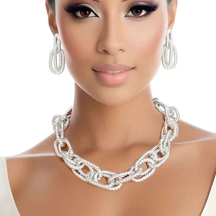 Elegant Silver Chain Necklace for Women - Double Link Design | Perfect for Everyday Wear, Date Nights & Special Occasions