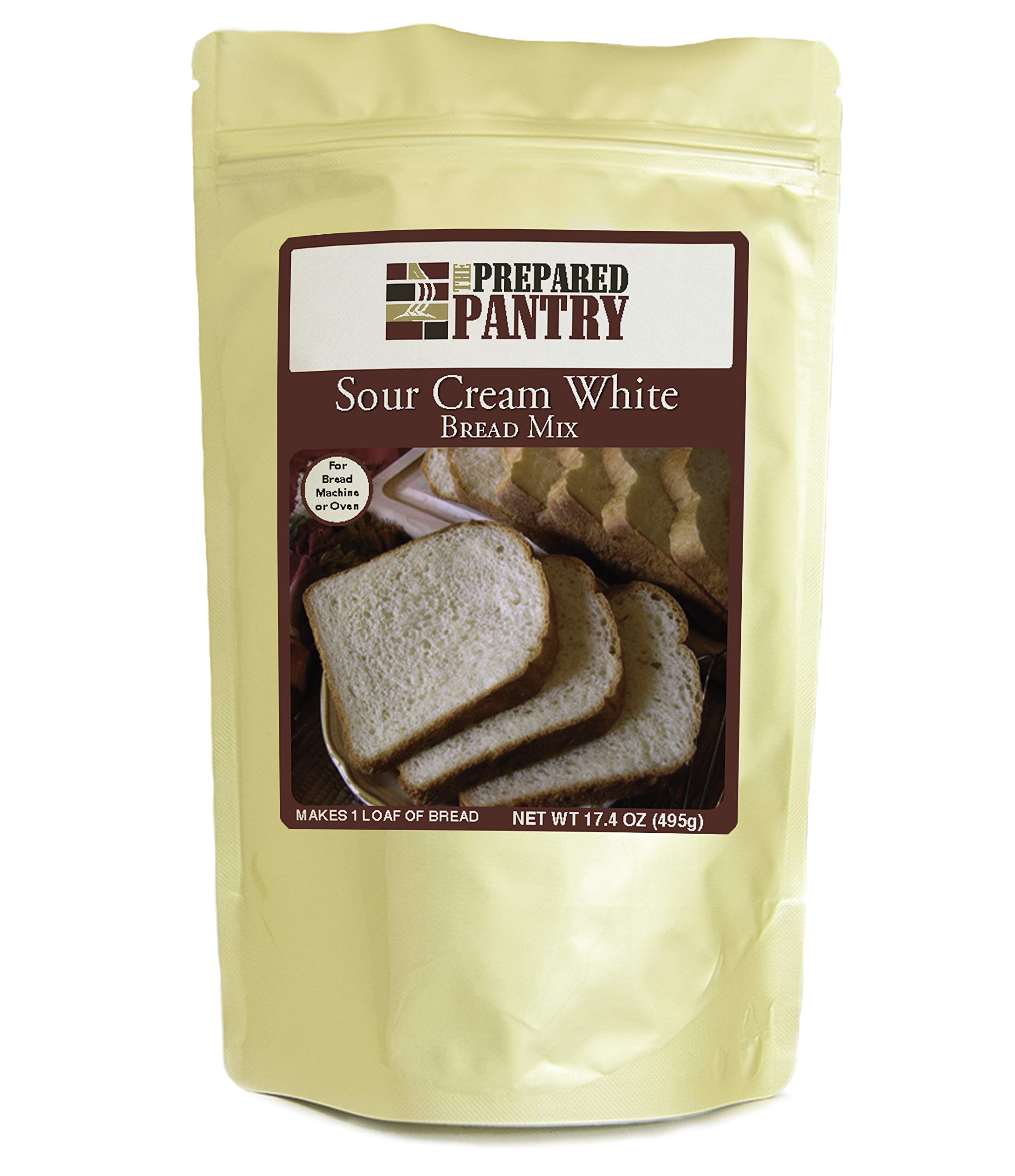 The Prepared Pantry Sour Cream White Gourmet Bread Mix - Single Pack for Bread Machine or Oven Baking | Perfect for Homemade Sandwiches, Dinner Rolls & Family Gatherings