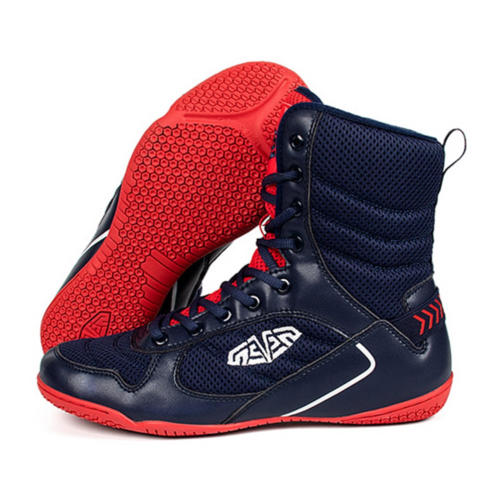 Men's & Women's Wrestling Shoes - High Top Breathable Boxing & Bodybuilding Shoes - Lightweight, Anti-Slip, Wear-Resistant - Unisex Design for Gym, Training & Sports