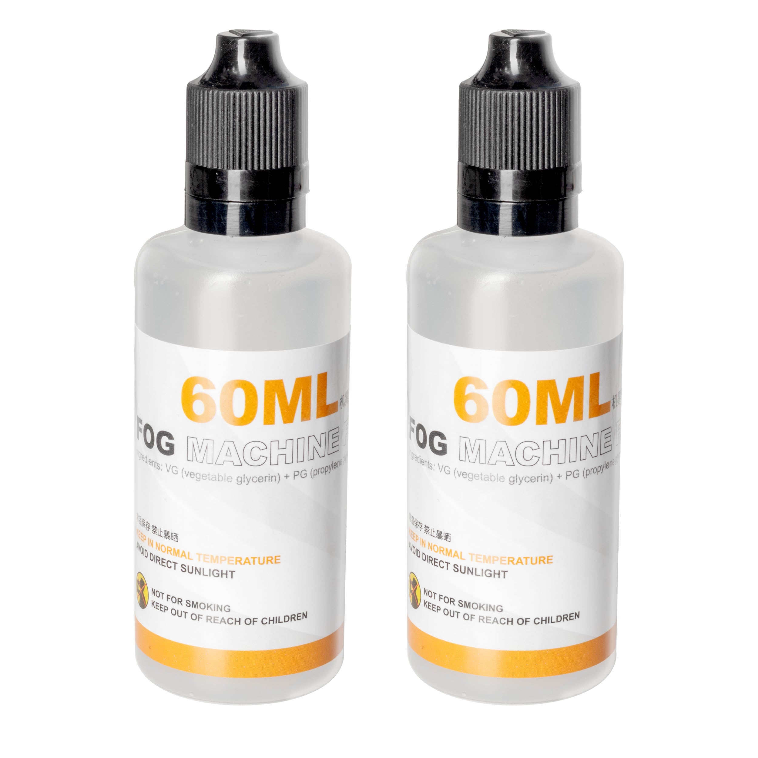 Set of 2 - 60ml Fog Fluid for PiXAPRO & LENSGO Smoke B Mini Handheld Fog Machine - Perfect for Halloween Parties, Stage Performances, and Photography Effects