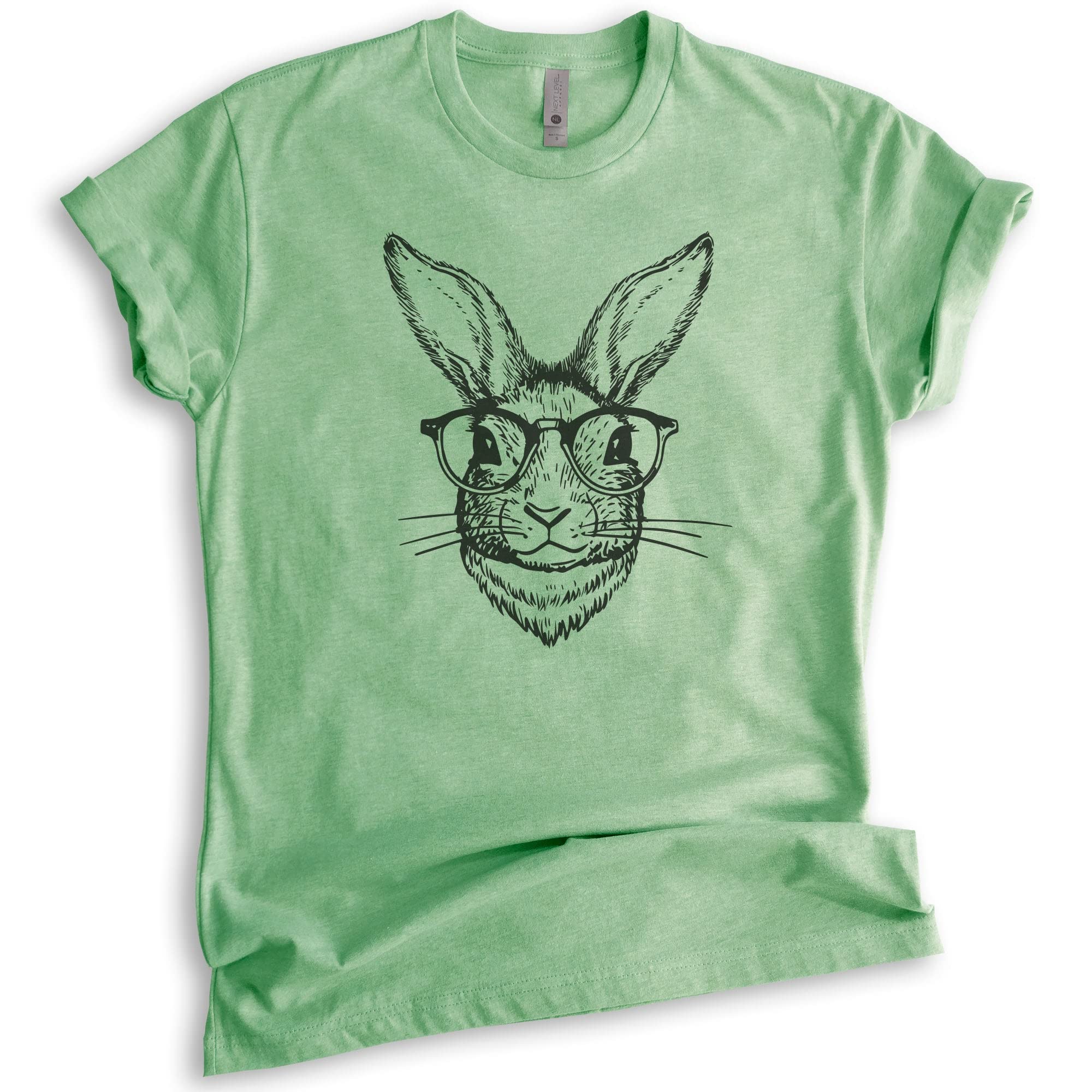 Stylish Unisex Rabbit Print Shirt for Men & Women - Easter Bunny Graphic Tee for Holiday Parties, Family Gatherings & Spring Outfits