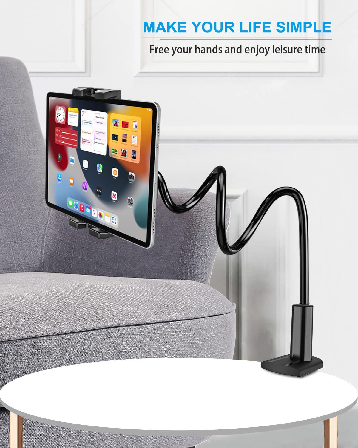 Adjustable Gooseneck Tablet Holder Stand for 4.7
