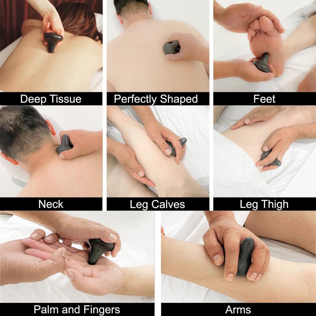 Professional Basalt Hot Stone Massager - Mushroom Shape for Trigger Point Therapy, 2.5x2.5 Inch - Perfect for Deep Tissue Massage, Spa Treatments & Muscle Relaxation at Home