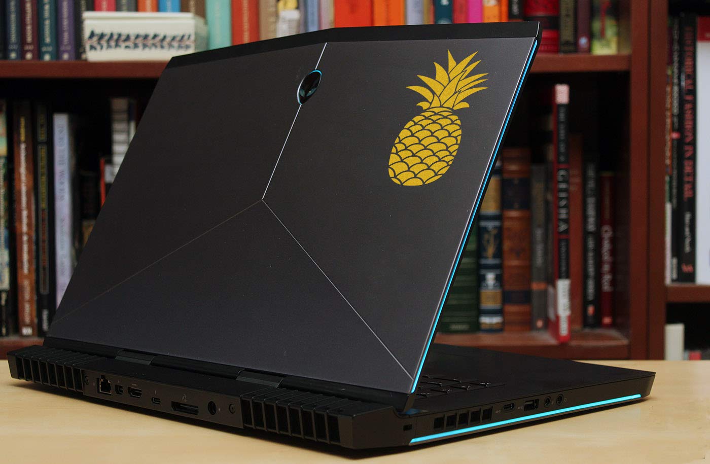 Gold Pineapple Decal - Durable Vinyl Sticker for Car Windows, iPhone, Android Phones, iPad, Tablets, MacBook Laptops - Perfect for Home Decor, Office Accessories, and Personal Style Enhancement