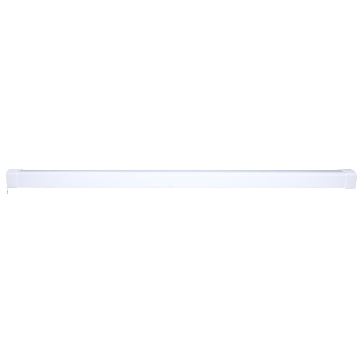 4ft LED Ceiling Wrap Light Fixture - 39W 3400 Lumens, Dimmable & Selectable CCT (3000K-5000K), Pull Chain On/Off, 120V - Perfect for Garage, Basement, Workshop & Utility Room Lighting