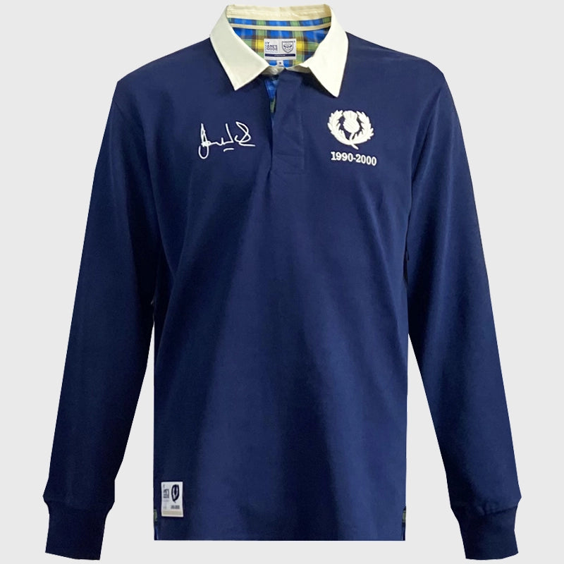 Ellis Rugby Doddie Weir Tartan Vintage Long Sleeve Rugby Jersey - Classic Rugby Shirt for Men - Perfect for Rugby Matches, Fan Events & Casual Wear