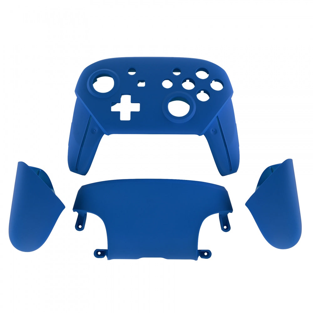 eXtremeRate Blue Faceplate & Backplate Replacement Handles for Nintendo Switch Pro Controller - Controller Not Included (FRP304) | Perfect for Customization, Gaming Accessories & DIY Enthusiasts