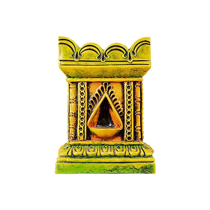 Village Decor New Tulsi Pot - Multi Color Gardening Pot (8.7x11.5 Inch) for Indoor Plants, Herbs & Home Decor - Perfect for Basil, Holy Basil & Kitchen Garden