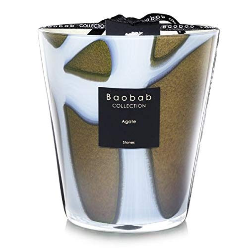 Baobab Collection - Agate Stones Max16 Scented Candle for Home Decor, Aromatherapy & Relaxation | Perfect for Living Room, Bedroom & Spa