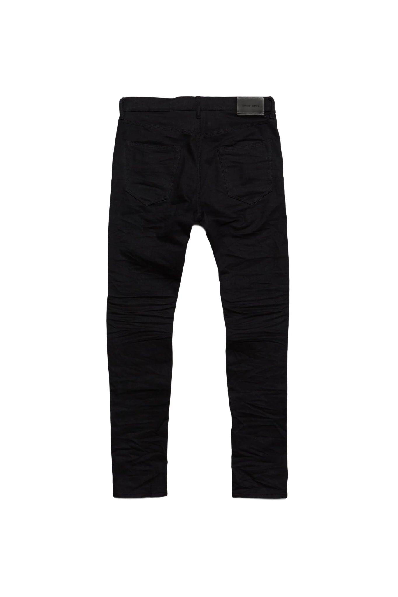 Purple Brand P001 BLKR Black Raw Denim Jeans for Men - Slim Fit Stretch Comfortable Jeans for Casual Wear & Night Out